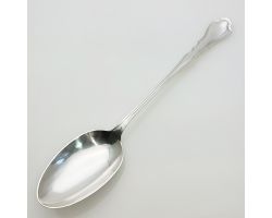 Asprey & Co - Long Basting Spoon #1 - Chippendale Pattern - Silver Plated (#99613)