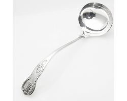 Kings Pattern - Large Soup Ladle - Silver Plated Vintage (#99653)