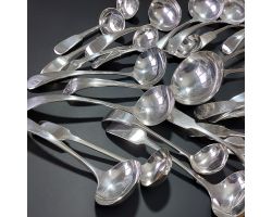 Large Bulk Lot 36x Sauce / Toddy Etc Ladles Silver Plated Epns Antique & Vintage (#99672)