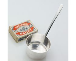 Small Brandy Warming Pan - Army & Navy #4 - Antique Silver Plated (#99694)
