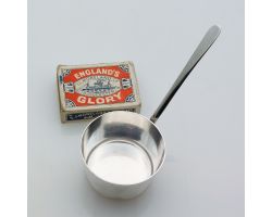 Small Brandy Warming Pan - Army & Navy #6 - Antique Silver Plated (#99696)