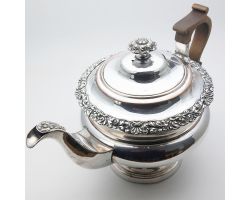 Old Sheffield Plate Teapot C. 1825 - Antique Silver Plated (#99700)