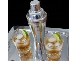 Good Vintage Bonzer 1 Pint Cocktail Shaker - Silver Plated (#99805)