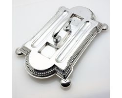 Mappin & Webb Double Inkwell Standish - Silver Plated - Antique (#99806)