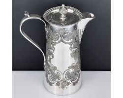 Antique Ornate Epbm Silver Plated 2 Pint Jug Deakin Sheffield (#99810)