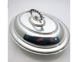 Silver Plated Double Entrée Serving Dish - Weir & Sons - Antique (#99864)