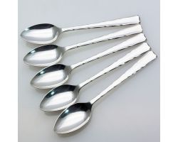 Smith Seymour Ess Ess Kenilworth 5x Coffee Spoons Epns Silver Plated (#99891)