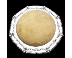 Beautiful Silver Plated Bread Board James Dixon Antique Silver Plated (#99904)