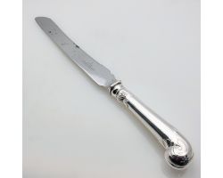 Pistol Grip Sterling Silver Handled Bread Knife Sheffield Edwardian (#99907)