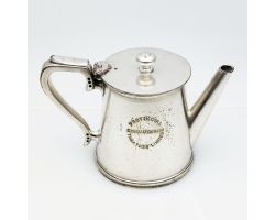 Early Cinema Interest - Small Silver Plated Coffee Pot Provincial Cinematograph (#99912)