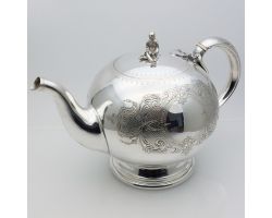 Beautiful Elkington Silver Plated Tea Pot 1868 - Antique (#99913)