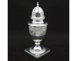 Ornate Georgian Shape Silver Plated Sugar Castor Antique (#99920)