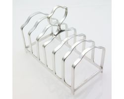 Large 7 Bar Toast Rack - Silver Plated Epns - Vintage (#99933)