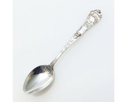 Antique 10g Sterling Silver Small Spoon - Cancer June Zodiac Sign L&s 1904 (#99962)