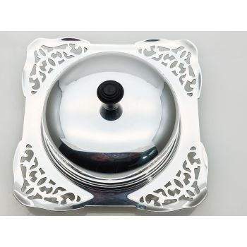 Vintage Silver Plated Lidded Butter Curl Dish (#100011) 1