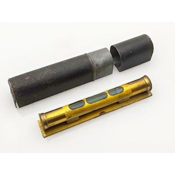 Antique Tin Cased Brass Small Spirit Level (#100080) 1
