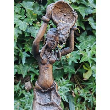West African 1.19kg Bronze Sculpture Tribal Woman - Vintage (#100117) 1