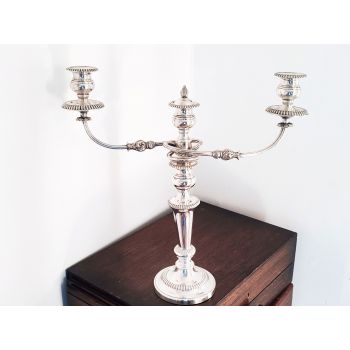 Large Impressive Candelabra - Silver Plated - Antique (#100127) 1