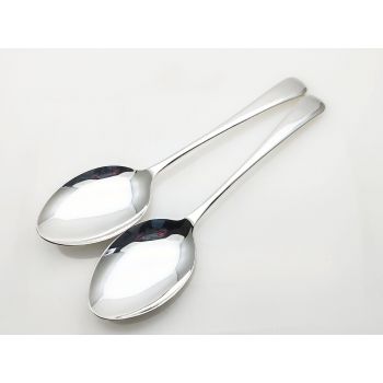 Old English Pattern - Pair Of Tablespoons - Silver Plated Epns - Vintage Viners (#100129) 1