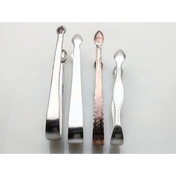 4x Old Sheffield Plate Sugar Tongs Antique Silver Plated (#100165) 1