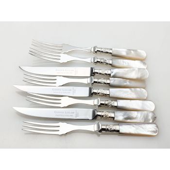 Cooper Ludlam Mother Of Pearl Handled Knives And Forks - Vintage (#100168) 1