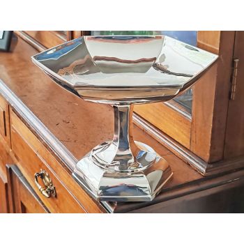 Art Deco Period Walker & Hall Tazza Fruit Bowl 1936 - Vintage (#100210) 1