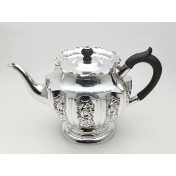 Lovely Antique Silver Plated 1 Pint Tea Pot Sheffield (#100219) 1