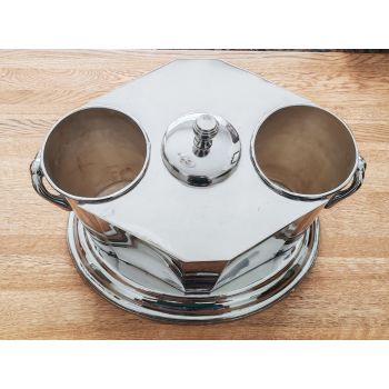 Double Wine Bottle Cooler - Bar Display / Prop Use Only - Plated (#100294) 1