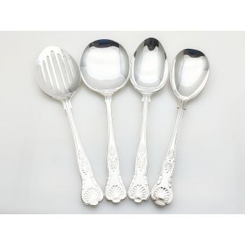 Kings Pattern - Large Servers Assortment Epns A1 Silver Plated Vintage (#100355) 1
