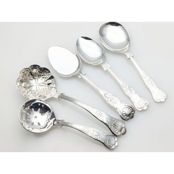 Kings Pattern - Small Servers Ladles Assortment Epns A1 Silver Plated Vintage (#100356) 1