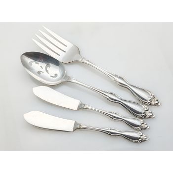 Wm A Rogers Oneida Old South Pattern Tomato Servers And Spreaders Silver Plated (#100447) 1