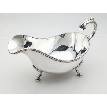 Barker Ellis Silver Plated Gravy Sauce Boat Jug - Vintage (#100457) 1
