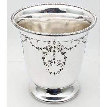 Gorgeous Victorian Indoor Planter Pot Holder Silver Plated Sheffield Antique (#100460) 1