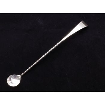 Superb Very Long Length Master Salt Spoon Silver Plated Hutton Antique (#100507) 1