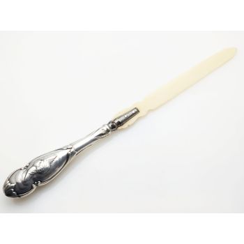Sterling Silver Substantial Letter Opener Reynolds Angels Cherubs Comyns 1898 (#100614) 1