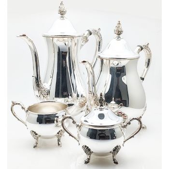 Vintage Viners 4 Piece Silver Plated Tea & Coffee Service Set (#100671) 1