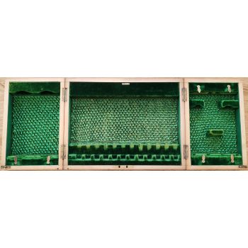 Lovely Antique Wooden Fold Out Dessert Cutlery Case Victorian (#100714) 1