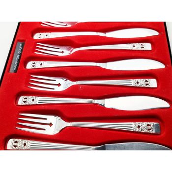 Community Hampton Court Coronation Fish Cutlery Set - Oneida Boxed (#100733) 1