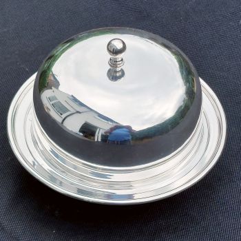 Silver Plated Muffin Dish John Round Sheffield Antique (#61808) 1