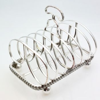 Georgian Old Sheffield Plate Toast Rack - Silver Plated - As Found (#61892) 1