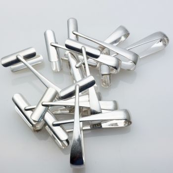 10x Individual Asparagus Tongs - Silver Plated - Vintage Sheffield (#61932) 1