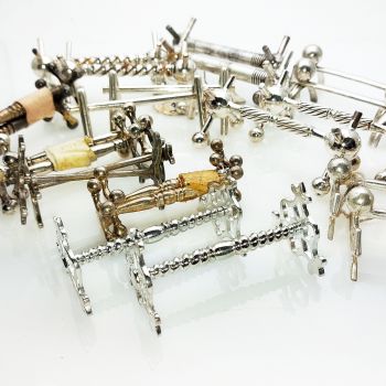 11 Pairs Of Silver Plated Cutlery Knife Rests - Antique (#61993) 1