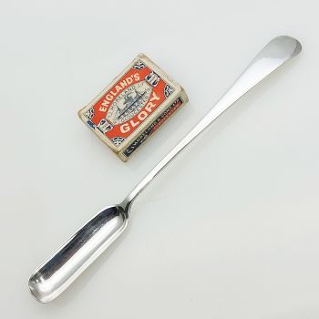 Old English Pattern Marrow Scoop - Silver Plated - Atkin Bros Sheffield (#99470) 1