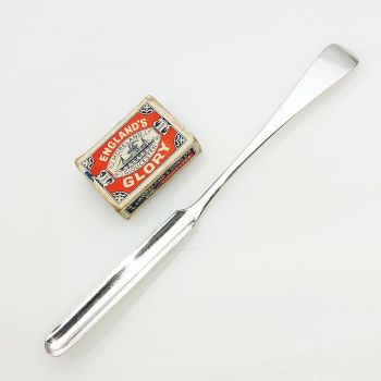 Old English Pattern Marrow Scoop - Antique Silver Plated (#99471) 1