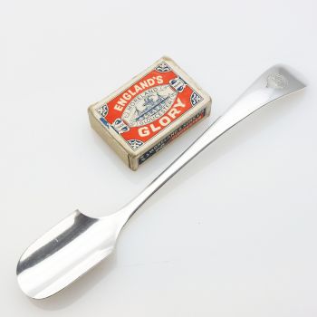 Mappin & Webb Stilton Cheese Scoop - Silver Plated - Antique (#99478) 1