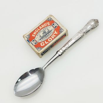 Queens Pattern - Sterling Silver Handled Jam Spoon Sheffield 1983 Vintage (#99497) 1