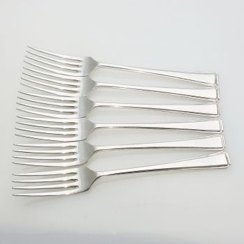 Harley Pattern - Garrard & Co - 6x Dinner Forks -  Epns Silver Plated Vintage (#99578) 1