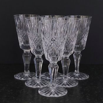 Webb Corbett Crystal Set Of 6x 50ml Port Glasses - Vintage (#99601) 1