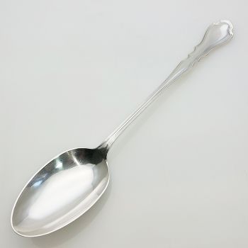 Asprey & Co - Long Basting Spoon #1 - Chippendale Pattern - Silver Plated (#99613) 1