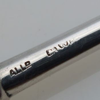 Mother Of Pearl Handle Sterling Silver Lemon Cocktail Fork A&l Chester 1922 (#99651) 2